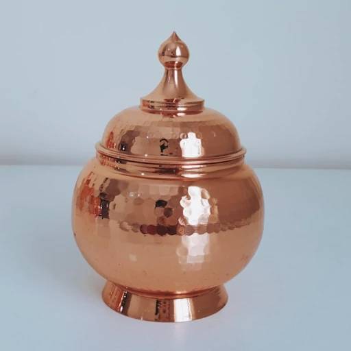 قندان مسی چکشی با هنر دست و جلوه چشم نواز